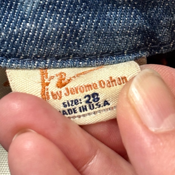 Citizens of Humanity Sophia Split Front Distressed Denim Knee Length Skirt - 6 - Picture 13 of 16